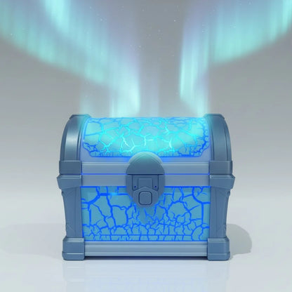 Magical Treasure Chest Night Light with Northern Lights Projector